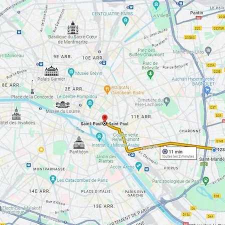 Apartment Superbe Terrasse 75m Paris